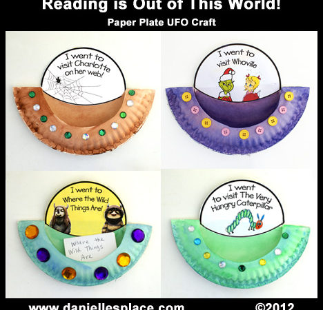 Reading is Out of This World Paper Plate Craft and Reading Activity