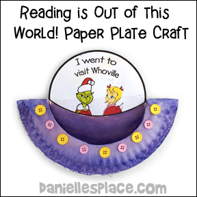 Reading is Out of This World Paper Plate Craft