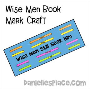 Wise Men Bookmark Craft