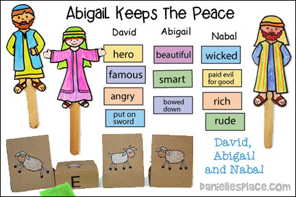 Abigail Keeps the Peace Bible lesson for Children's Ministry about David, Abigail and Nabal.