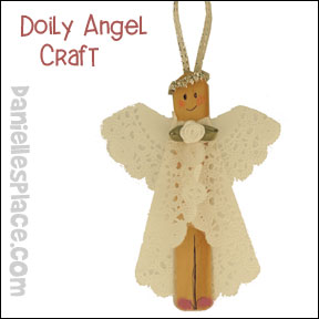Angel Doily Christmas Craft