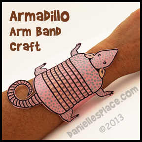 Armadillo Arm Band Craft - Flat