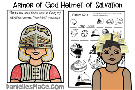 Armor of God Helmet of Salvation Bible Lesson