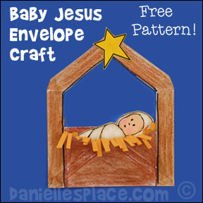 Baby Jesus Envelope Craft