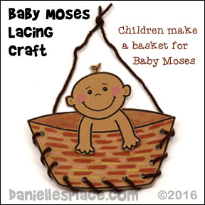 Baby Moses in a Basket Craft