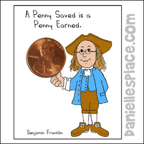 Benjamin Franklin Holding a Penny Craft