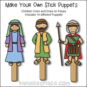Bible Stick Puppets