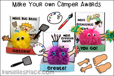 Camper Awards Paper and Pom Poms Crafts