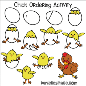Chick Ordering Activity Sheets