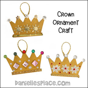 Christmas Crown Ornament Craft