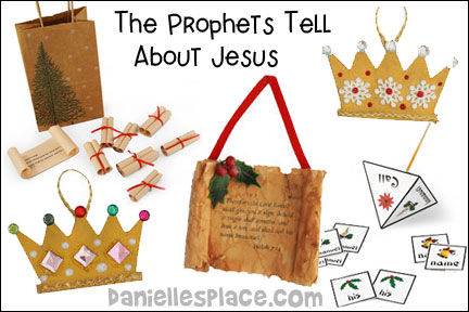 Christmas Tree Story 1 - The Prophets Tell about Jesus Lesson for Sunday school and children's ministry, Including Bible Crafts, Games and Bible Verse Review Activities, daniellesplace.com, Scripture References: Isaiah 7:14, Matthew 1:22-23, Crown Ornaments craft, Foil Tape Crown Craft, Isaiah Scrolls Craft, Play a Waiting Game, Dreidel Bible Verse Memory Game, daniellesplace.com, danielleplace.com, daniellsplace.com, daniellepace.com, danielsplace.com
