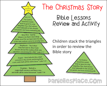 The Christmas Story Bible Lesson Review Activity