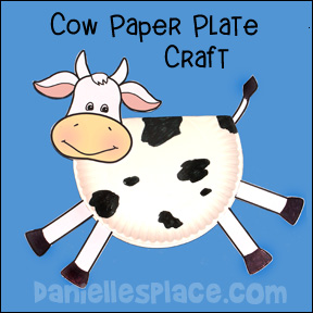 Cow Paper Plate Craft