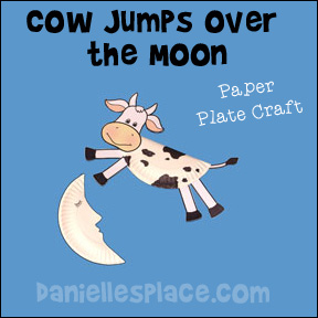 Cow and Moon Paper Plate Craft
