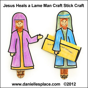 Jesus Heals the Lame Man Craft
