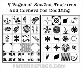 Printable Swatches for Doodling: Shapes, Textures, and Corners