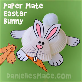 Paper Plate Easter Bunny Craft