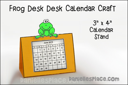 Frog Calendar Craft