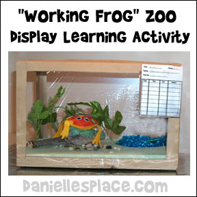 "Working Frog" Zoo Display Learning Activity