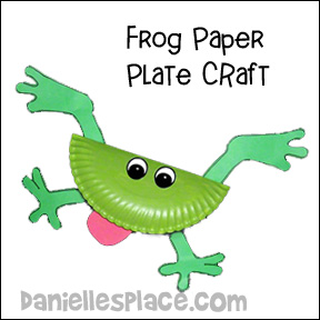 Frog Paper Plate Craft