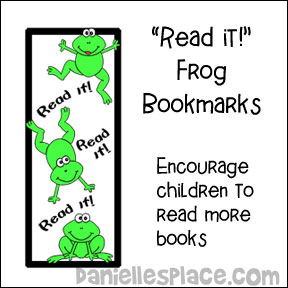 Read it! Frog Bookmarks