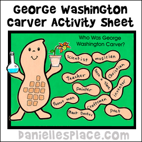 "Who Was George Washington Carver" Activity Sheet