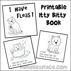 "I Have Fleas" Printable Itty Bitty Book