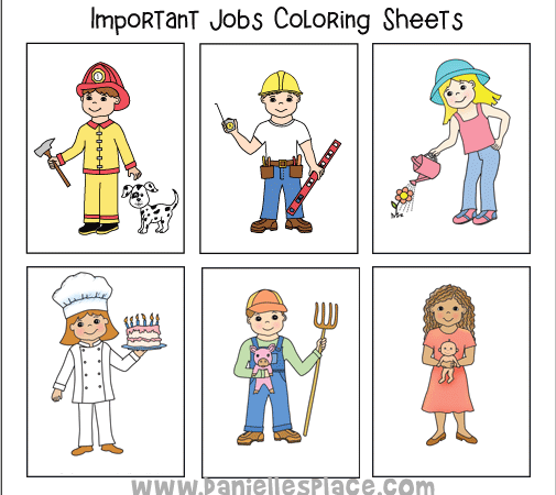 Important Jobs Color Sheets
