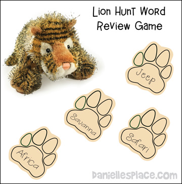 Lion Hunt Word Review Game