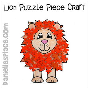 Lion Puzzle Craft
