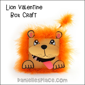 Lion Valentine Box Craft