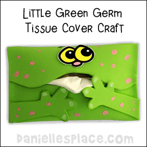 Little Green Germ Tissue Cover
