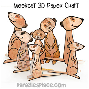 Meerkat Paper Craft