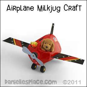 Airplane Milk Jug Craft