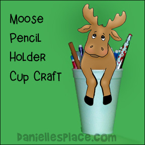 Moose Pencil Holder