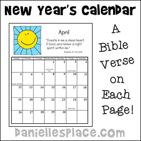 New Year's Calendar Craft