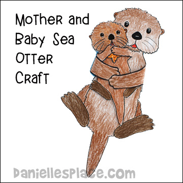 Mother and Baby Sea Otter Craft