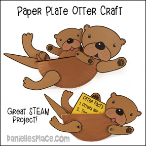 Otter Paper Plate Craft