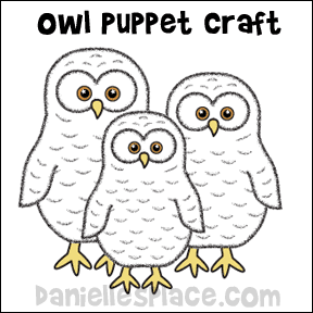 Owl Puppets Craft and Creative Play