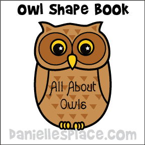Owl Shape Book with Lined Paper