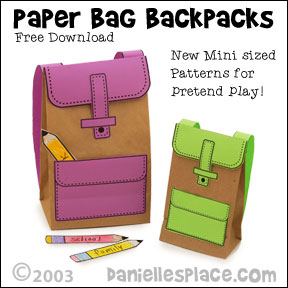 Paper Lunch Bag Backpack
