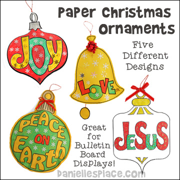 Paper Christmas Ornaments