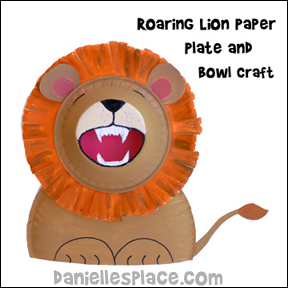 Roaring Lion Paper Plate Craft