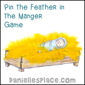 Baby Jesus in a Feather Bed Manger Craft