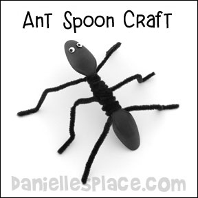 Plastic Spoon Ant Craft