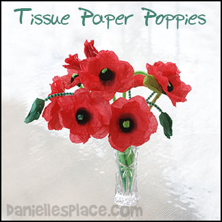 Tissue Paper Poppies