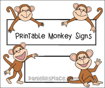 Monkey Printables