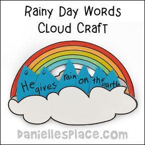 Rainy Day Words Cloud Learning Activity