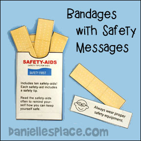 Bandages with Safety Messages