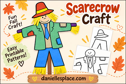 Printable Paper Scarecrow Craft